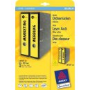 Ordneretiketten bedruckbar, permanent, lang/breit, gelb,...