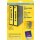 Ordneretiketten bedruckbar, permanent, lang/breit, gelb, 61 x 297 mm, 1 Packung = 20 Blatt = 60 Stück