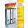 Ordneretiketten bedruckbar, lang/schmal, weiß, 38 x 297 mm, 1 Packung = 25 Blatt + 5 Blatt = 125 Stück + 5 Stück