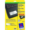 Typenschild Etiketten, silber, für Laser s/w, 45,7 x...
