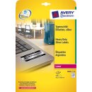 Typenschild Etiketten, silber, für Laser s/w, 63,5 x...