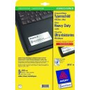 Typenschild Etiketten, silber, für Laser s/w, 96 x...