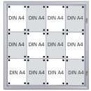 Aluminium-Schaukasten Security für 12x DIN A4,...