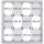 Aluminium-Schaukasten Security für 12x DIN A4, weiß, magnethaftende Tafeloberfläche, weiß