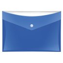 Dokumententaschen DIN A5, blau mit zusätzlicher Tasche