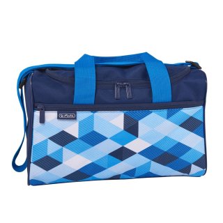 Herlitz Sporttasche Design: Blue Cubes, Maße: 25 x 35,5 cm