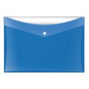 Dokumententaschen DIN A4 blau mit zus&auml;tzlicher Tasche