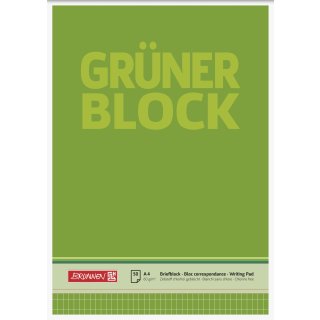 Brunnen "Der Grüne Block" A4 rautiert, 60g/m²  50 Blatt