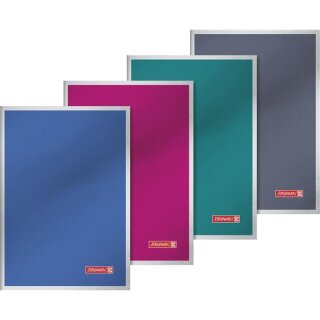 BRUNNEN Metallic Premium Schulheft A5 liniert - 48 Blatt, 90 g/m²