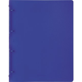 Brunnen Ringbuch Fact!A4 1,6cm Rückenbreite, PP, 4-Ring, blau transparent (Fb.30)