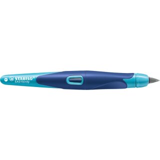 STABILO Füller EASYbirdy Füllhalter mitternachtsblau / azurblau, Linkshänder, Schreiblernfüller