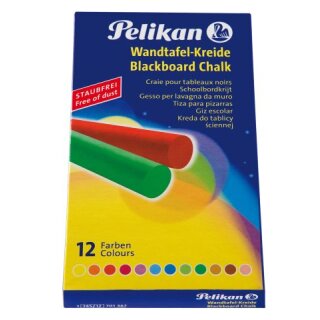 Pelikan Wandtafelkreide 745/12 farbig - 12 Farben