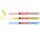 Edding 751 Glanzlackmarker, Rundspitze 1-2mm, 3er Set Pastell, Schreibfarben: pastellgelb, pastellblau, pastellrosa