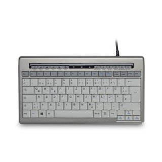 Kompakte Tastatur 840 DE, USB, Multimedia-Tasten, 2 USB-Ports,
