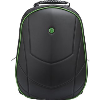 Laptop Rucksack 17", Assailant Gaming schwarz/grün, USB, 3 Fächer