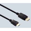 DisplayPort auf HDMI Kabel 5,0m, schwarz