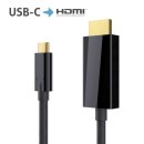 USB-C auf HDMI Kabel, 2,0m, schwarz
