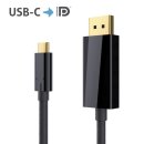 USB-C auf DisplayPort Kabel, 2,0m, schwarz