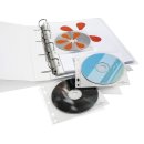 CD-H&uuml;lle f. 1 bis 2 CDs transparent Abheftbar in...