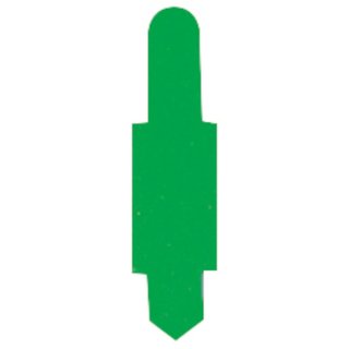 Stecksignale 15 x 55, PVC, h-grün zum Einstecken in Schlitzstanzungen