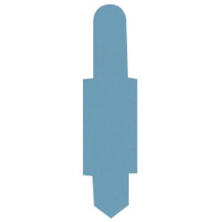 Stecksignale 15 x 55, PVC, h-blau zum Einstecken in Schlitzstanzungen