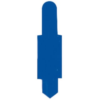 Stecksignale 15 x 55, PVC, d-blau zum Einstecken in Schlitzstanzungen