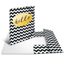 Sammelmappe A4 Goldfolie Hello Material Pappe