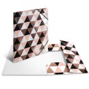 Sammelmappe A4 Rosegold Abstract Material Pappe