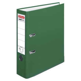Ordner maX.file protect, 80mm PP-Color A4, vollfarbig grün