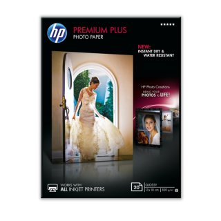 Fotopapier Premium Plus 13x18cm 300g weiß glänzend