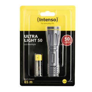 LED Taschenlampe, Ultra Light 50, Leuchtweite 65 m. 50 Lumen,