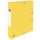 Sammelbox, DIN A4, 40mm, 390g, gelb 3 Einschlagklappen, Gummiband,