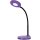 LED-Tischleuchte Splash violett 3-stufig dimmbar, flex. Schwanenhals