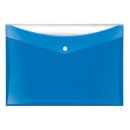 Sammeltaschen DIN A4 blau mit zusätzlicher Tasche