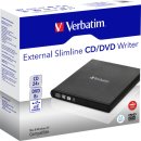 Portable Slimline DVD-RAM Brenner, mit USB 2.0, schwarz