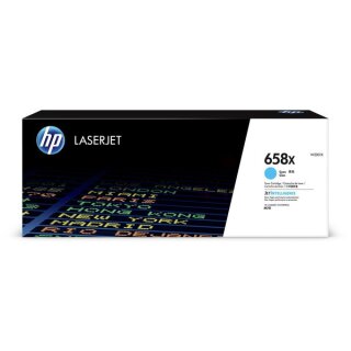 HP 658X Toner cyan für ca. 28.000 Seiten