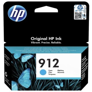 HP 912 Tintenpatrone cyan OfficeJet 8010/8020