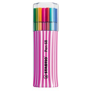 Stabilo Pen 68 Fasermaler, Singlepack pink, 15 Farben