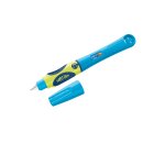 Pelikan griffix Füller für Linkshänder inkl. 1 Tintenpatrone, neon fresh blue