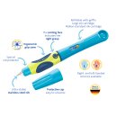 Pelikan griffix Füller für Linkshänder inkl. 1 Tintenpatrone, neon fresh blue
