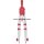 Geometriezirkel 145mm, Ø 310mm, mit Minendose, rot