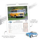 Wochenkalender 2024 Bildkalender Technikkalender  "DDR Fahrzeuge" 19 x 25cm, mit Monatsübersicht