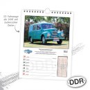 Wochenkalender 2024 Bildkalender Technikkalender  "DDR Fahrzeuge" 19 x 25cm, mit Monatsübersicht