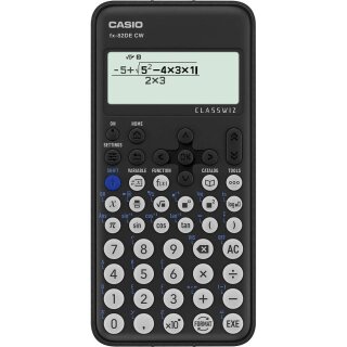 CASIO Schulrechner FX-82DE CW, Batteriebetrieb