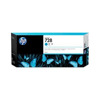 HP 728 Tintenpatrone cyan für DJ T830MFP 300 ml