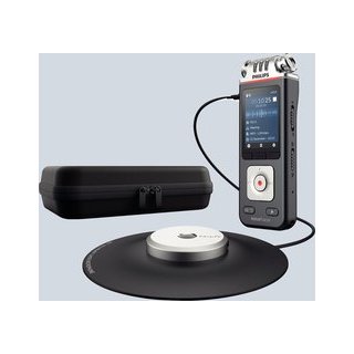 Audiorecorder DVT8110, Meeting-Mikrofon, 360° Aufnahme, MP3-Aufnahmen, 8 GB Speicher, Li-Ion Polymer Akku
