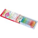 Textmarker swing cool, 2-5 mm, 18er Tischset, Inhalt: 8 Leuchtfarben und 10 Pastellfarben, VE = 1 Etui = 18 Stifte