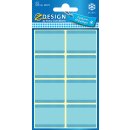 Tiefkühletiketten blau, VE= 5 Bogen a 8 Etiketten