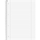 BRUNNEN Collegeblock A4 liniert Lineatur 27, 80 Blatt, Recyclingpapier