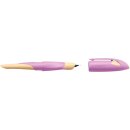 Schulfüller EASYbirdy für Linkshänder, Feder A (Anfänger), soft pink/apricot